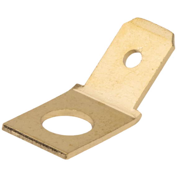 Csavaros rögzítésű szigeteletlen csatlakozó csap, sárgaréz CSA-45-4