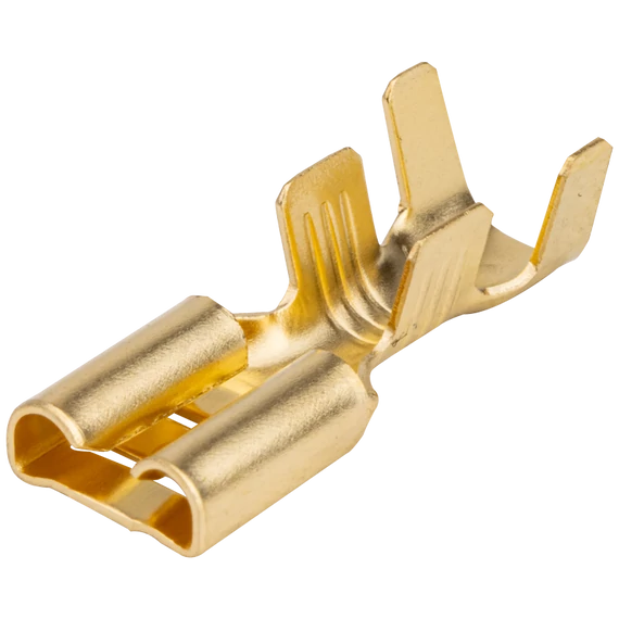 Csúszósaru csatlakozó hüvely, sárgaréz CSH6-2