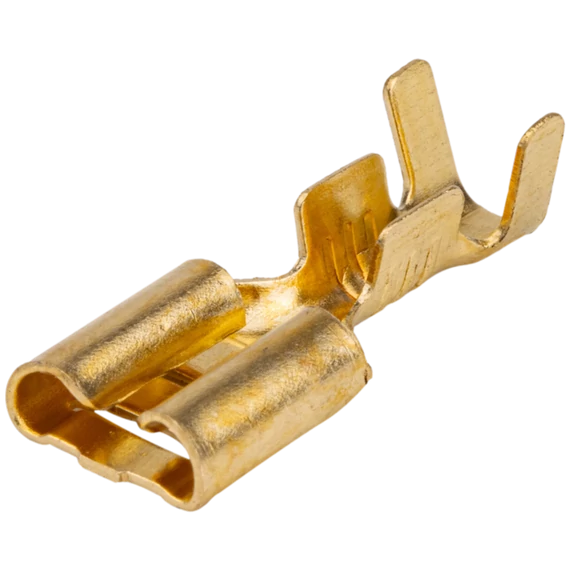 Csúszósaru csatlakozó hüvely, sárgaréz CSH6