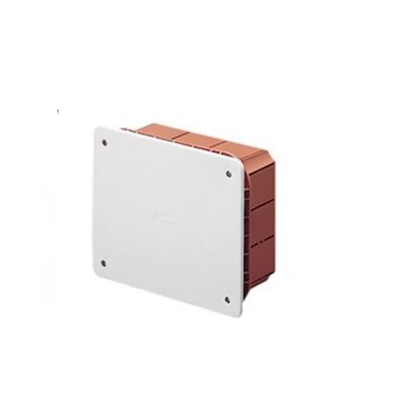 Süllyesztett kötődoboz fedéllel 92x92x45mm EC 350C1 Elettrocanali