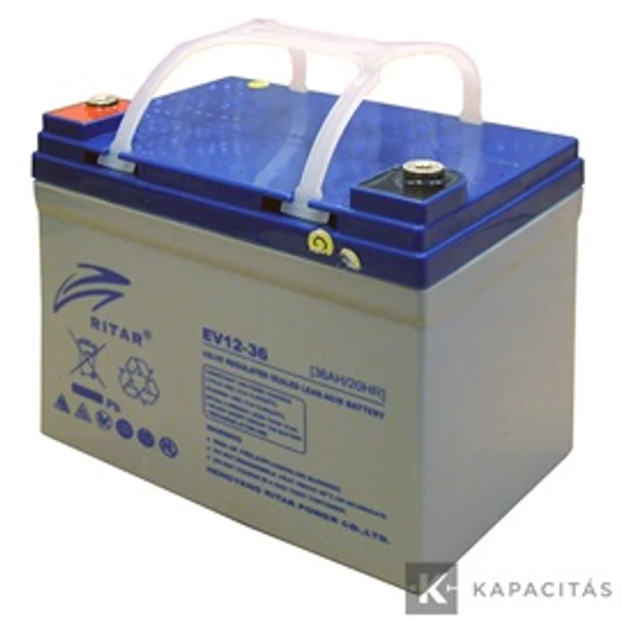 Ritar EV12-36 12V 36Ah elektromos járműmeghajtó akkumulátor EV12-36                                           