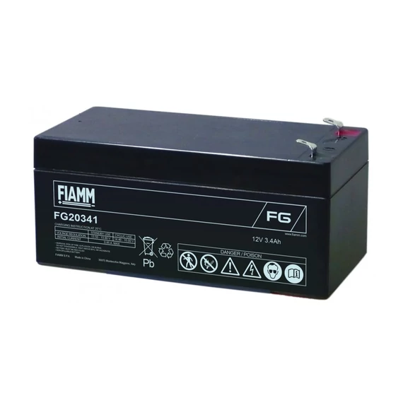 FIAMM FG20341, prémium akkumulátor, 12V/3,4Ah                                                                 