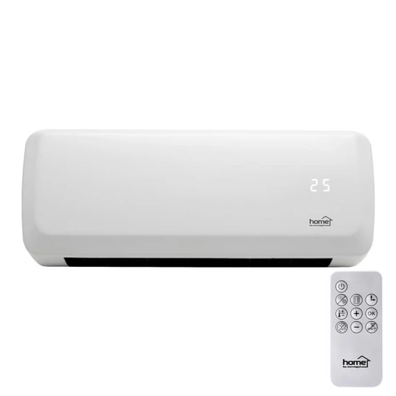 Home FKF 42201 fali elektromos ventilátoros fűtőtest, 1000W/2000W, heti program, távirányító, fehér FKF 42201