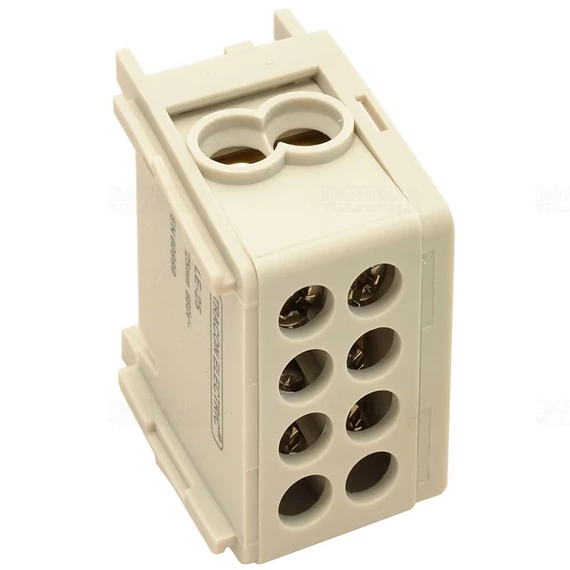 Főáramköri leágazó kapocs, sínre szerelhető, szürke FLE-16 Tracon