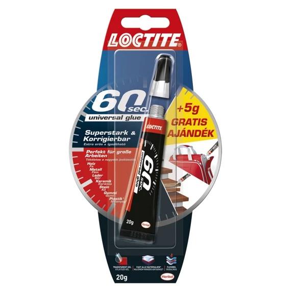 Loctite 60 mp univerzális ragasztó - 15 + 5 g H2002165