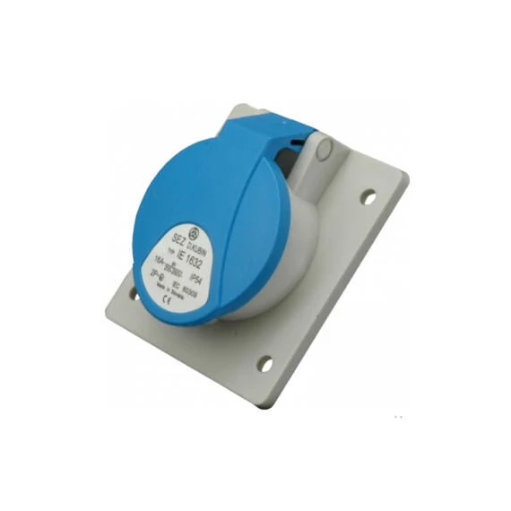 Ipari beépíthető csatlakozóaljzat dugalj 230V 3P 32A IP54 SEZ IE 3232