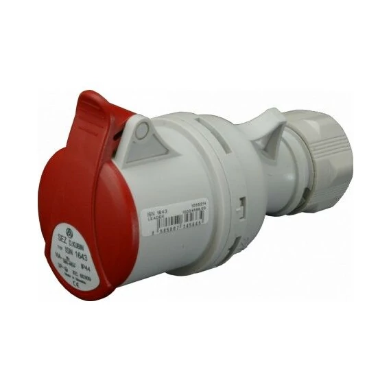 Ipari lengő csatlakozóaljzat dugalj 400V 5P 16A IP44 SEZ ISN 1653