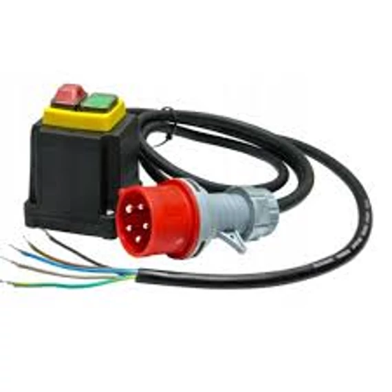 Relés biztonsági kapcsoló, gumi kábellel, 3 fázisú dugvillával 400V 16A 5p KEDU KOA1T