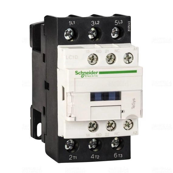 Mágneskapcsoló Schneider TeSys K 3P 4kW/9A (400V, AC3) 230V AC 50/60 Hz 1 záró, 1nyitó LC1D09P7