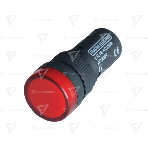 LED-es jelzőlámpa, piros LJL16-RE  TRACON