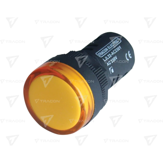 LED-es jelzőlámpa, sárga  LJL22-YE  TRACON