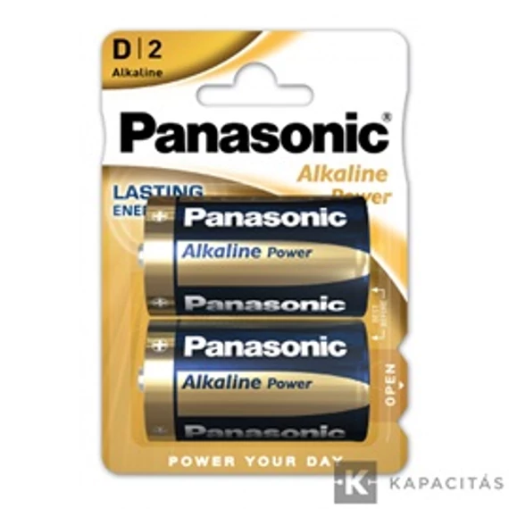 Panasonic LR20APB/2BP 1.5V D/góliát tartós alkáli elem 2 db/csomag; az ár 1db -ra értendő                     