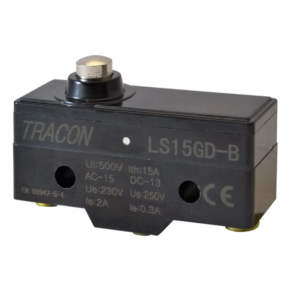 Helyzetkapcsoló, rövid kúpos, ütküzős 1xCO, 2A/230V AC-15, 0,3A/250V DC-13, IP00 LS15GD-B