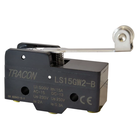 Helyzetkapcsoló, rugószáras-görgős 1xCO, 2A/230V AC-15, 0,3A/250V DC-13, 35mm, IP00 LS15GW2-B