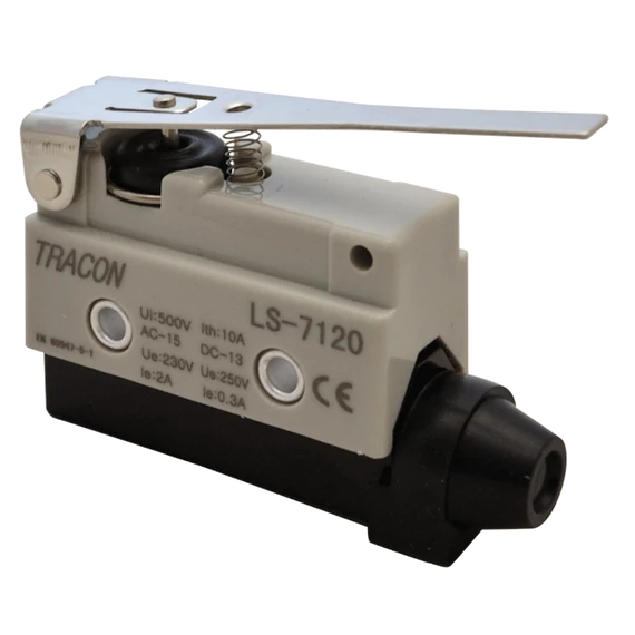 Helyzetkapcsoló, rugószáras 1xCO, 2A/230V AC-15, 0,3A/250V DC-13, 65mm, IP40 LS7120