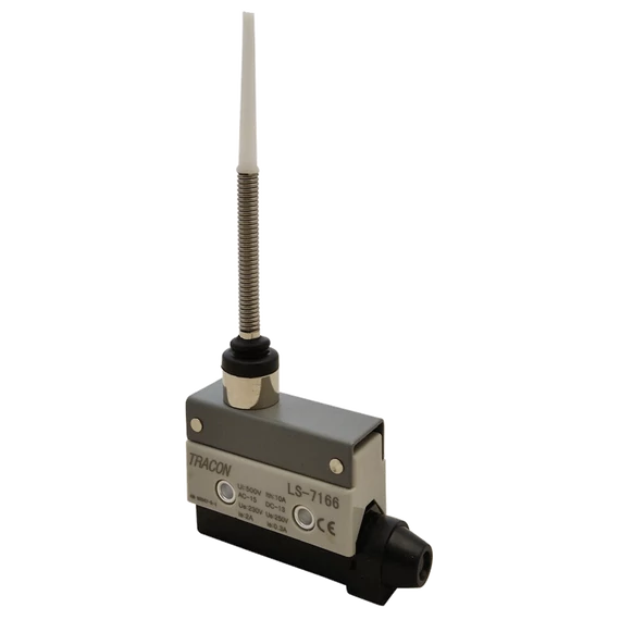 Helyzetkapcsoló, rugószáras-pálcás 1xCO, 2A/230V AC-15, 0,3A/250V DC-13, 86mm, IP40 LS7166