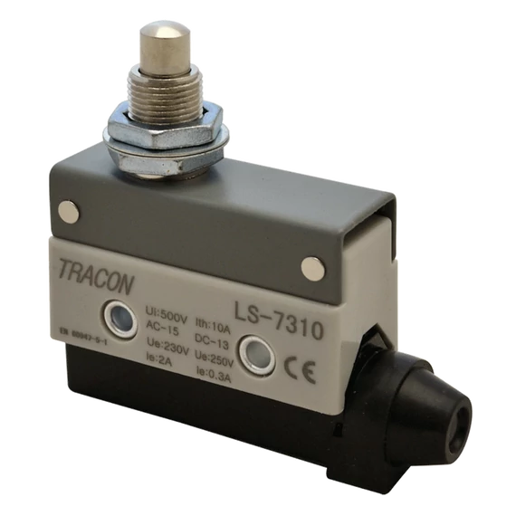Helyzetkapcsoló, kúpos, ütközős 1xCO, 2A/230V AC-15, 0,3A/250V DC-13, 25mm, IP40 LS7310