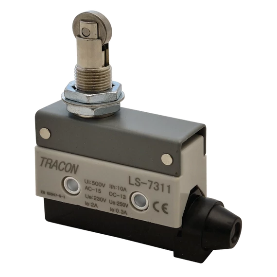 Helyzetkapcsoló, görgős 1xCO, 2A/230V AC-15, 0,3A/250V DC-13, IP40 LS7311