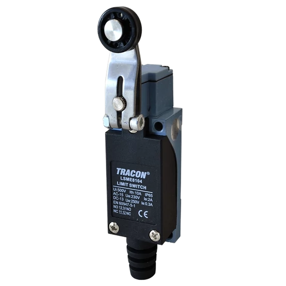 Helyzetkapcsoló, lengőkar-görgő 1xNO+1xNC, 2A/230V AC-15, 0,3A/250V DC-13, 30mm, IP65 LSME8104