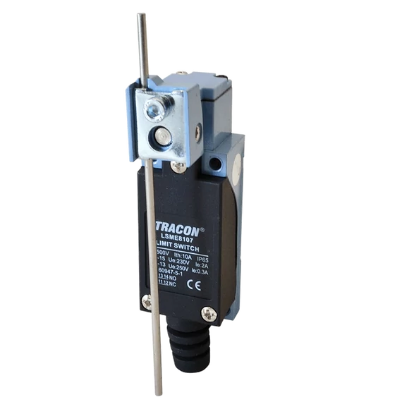 Helyzetkapcsoló, billenőkar-pálca 1xNO+1xNC, 2A/230V AC-15, 0,3A/250V DC-13, 0-100mm, IP65 LSME8107
