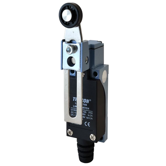 Helyzetkapcsoló, lengőkar-görgő 1xNO+1xNC, 2A/230V AC-15, 0,3A/250V DC-13, 20-90mm, IP65 LSME8108