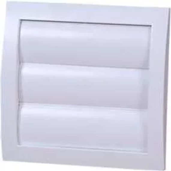 Ventilátor gravitációs zsalu, hálóval fehér színben, 100mm átmérő, ND10Z