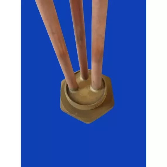 Bojler réz fűtőbetét 1500w MENETES EGYENES anódtartó nélkül  ORB-09051