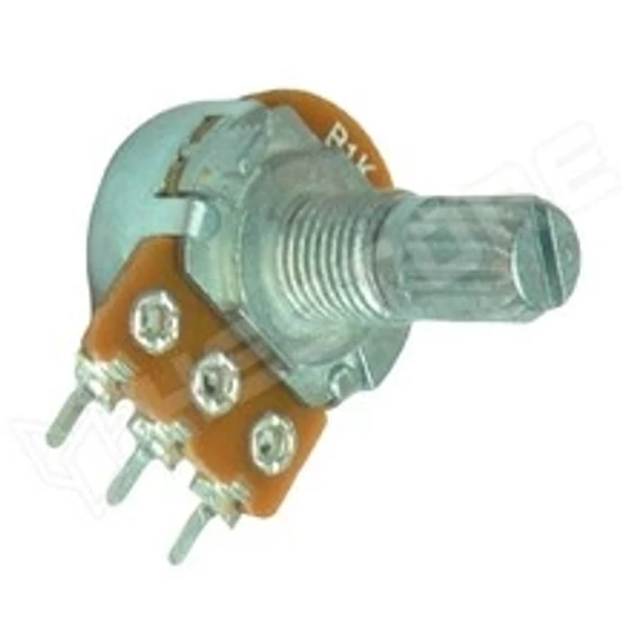 Potenciométer, 6mm tengely POM1615 LIN 100K B