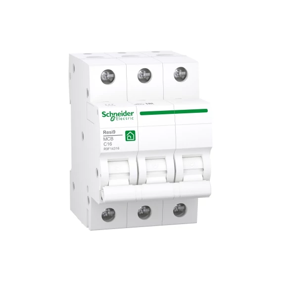 RESI9 kismegszakító, 3P, C, 16A R9F14316