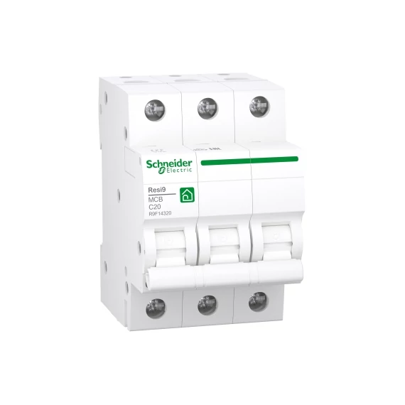 RESI9 kismegszakító, 3P, C, 20A R9F14320