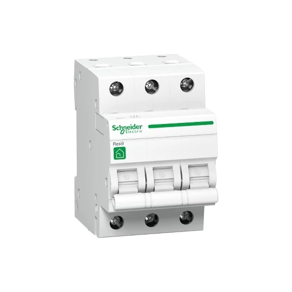 RESI9 kismegszakító, 3P, C, 63A R9F14363