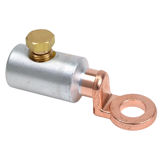 Szakadófejes csavaros réz-alumínium szemes csősaru 16-70mm2,2× M12 RA16-70CS12