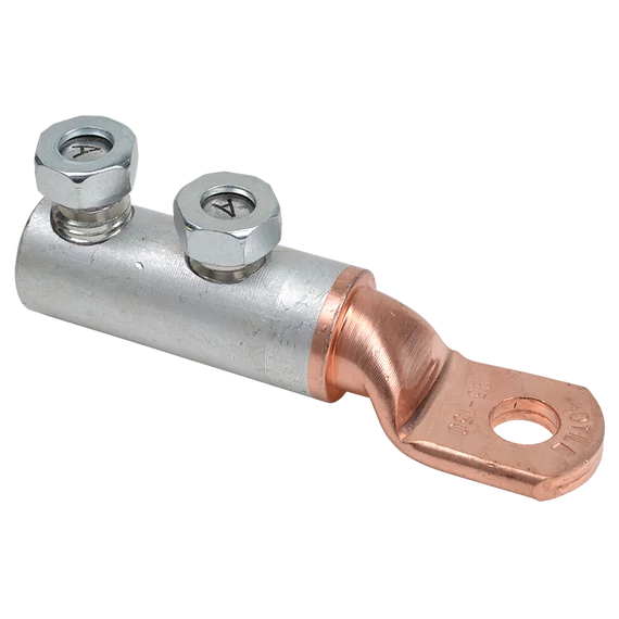 Szakadófejes csavaros réz-alumínium szemes csősaru 95-150mm2,2×M12 RA95-150CS12