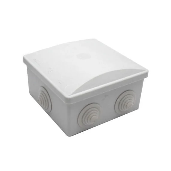Pawbol S-BOX 036 falon kívüli műanyag kötődoboz gumi bevezetővel 80x80x40mm IP44