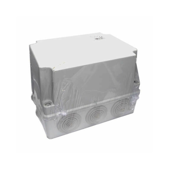 S-BOX 306H magasított falon kívüli műanyag kötődoboz gumi bevezetővel 150x110x140 mm IP55 PAWBOL