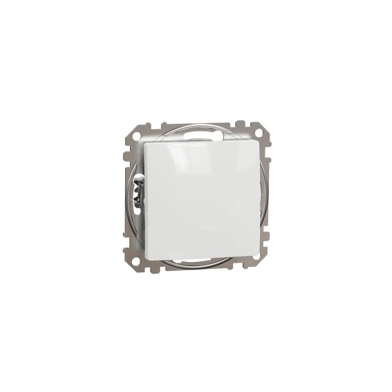 ÚJ SEDNA Egypólusú kapcsoló, rugós bekötés, 10AX, (101), fehér SDD111101