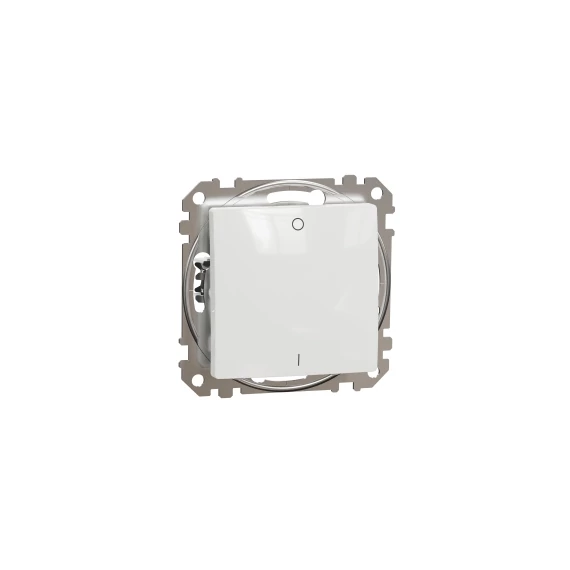 SEDNA DESIGN Kétpólusú kapcsoló, rugós bekötés, 10AX, (102), fehér SDD111102