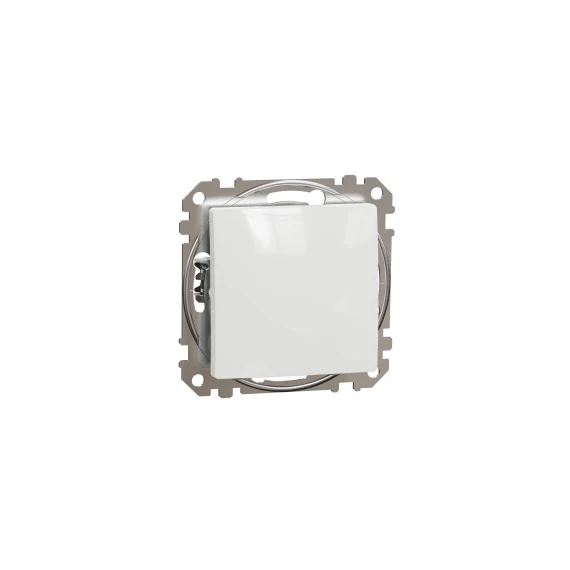 SEDNA DESIGN Váltókapcsoló, rugós bekötés, 10AX, (106), fehér SDD111106