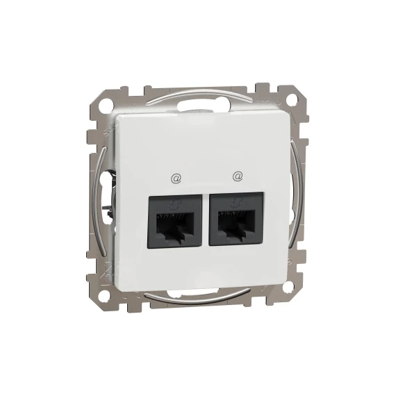 SEDNA DESIGN , fehér 2xRJ45 Cat6A UTP aljzat SDD111467