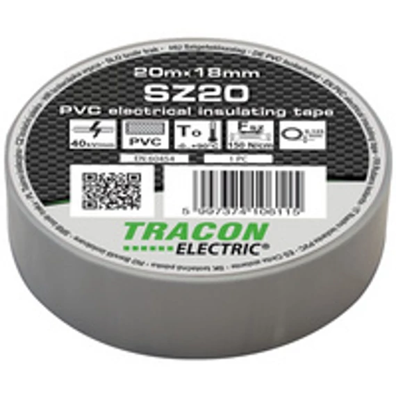 Tracon szigetelőszalag szürke SZ20