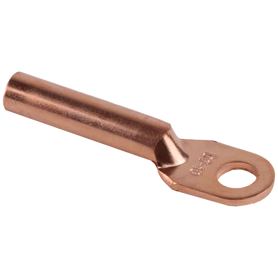 Szigeteletlen hosszított réz szemes csősaru 25mm2, M8, (d1=7,5mm, d2=8,5mm) SZ-CL25