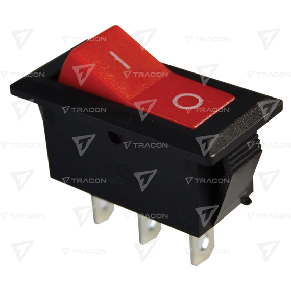 Készülékkapcsoló, váltó, piros (0-I felirat)