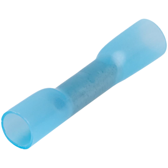 Zsugorodó szigetelésű toldóhüvely, elektrolitréz, kék 2,5mm2, (L=36,6mm, d1=2,6mm), PO ZSTHK