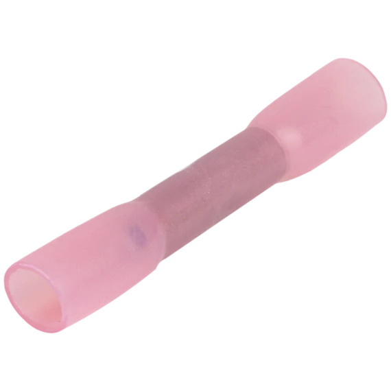 Zsugorodó szigetelésű toldóhüvely, elektrolitréz, piros 1,5mm2, (L=37mm, d1=1,8mm), PO ZSTHP