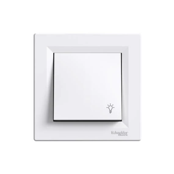 ASFORA Egypólusú nyomó, lámpajel, rugós bekötés, fehér eph0900121