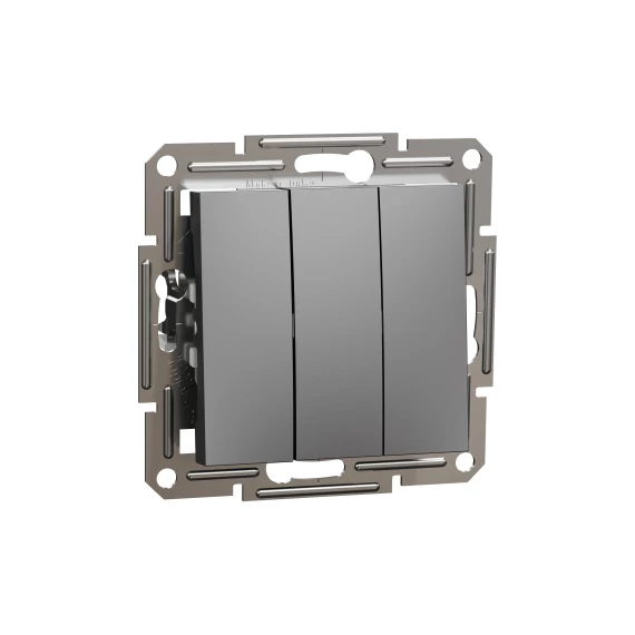 ASFORA Hármas kapcsoló, antracit eph2100171