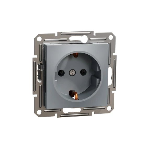 ASFORA 2P+F csatlakozóaljzat, csavaros, acél eph2900162