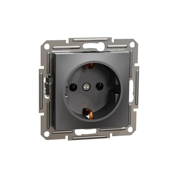 ASFORA 2P+F csatlakozóaljzat, csavaros, antracit eph2900171