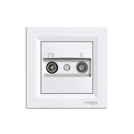 ASFORA TV/R aljzat, átmenő, 4 dB, fehér eph3300121