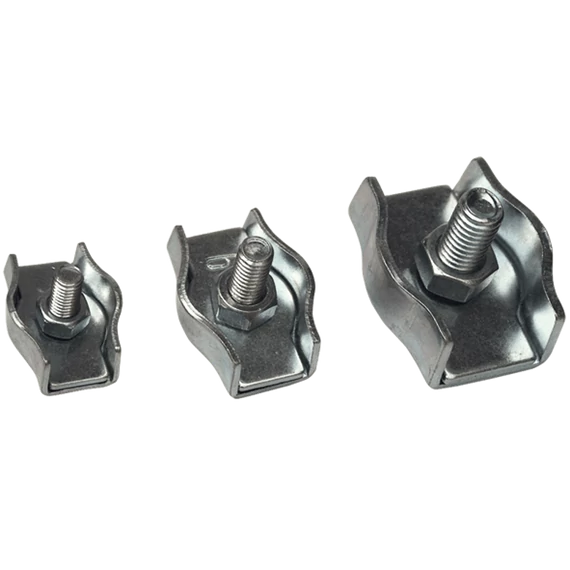 Sodronyszorító bilincs, szimpla, acél d=5mm, M5 BSZ1-5